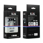 Wholesale KIK 999 Stereo Earphone Headset with Mic and Volume Control (999 Black)